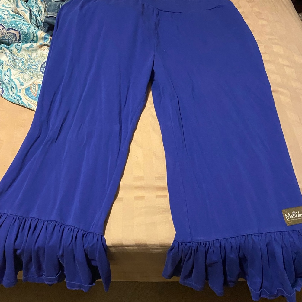 Matilda Jane- Women’s XXL- Royal Blue Ruffles